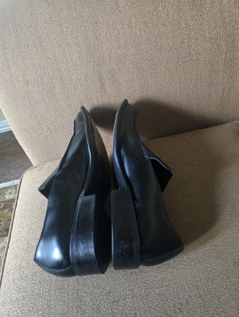 Gucci Black Leather Slip-On Dress Shoes Size 12D - Picture 5 of 9